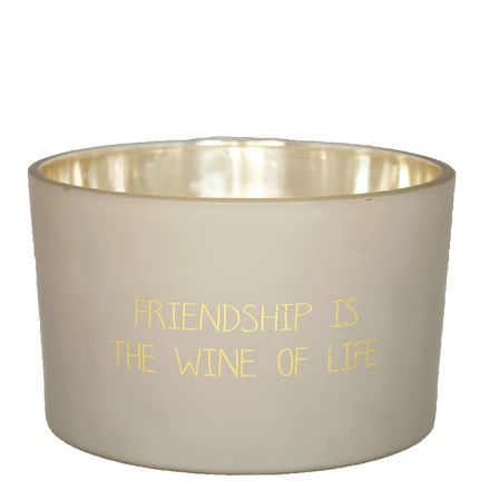 Afbeeldingen van Sojakaars - Friendship is the wine of life