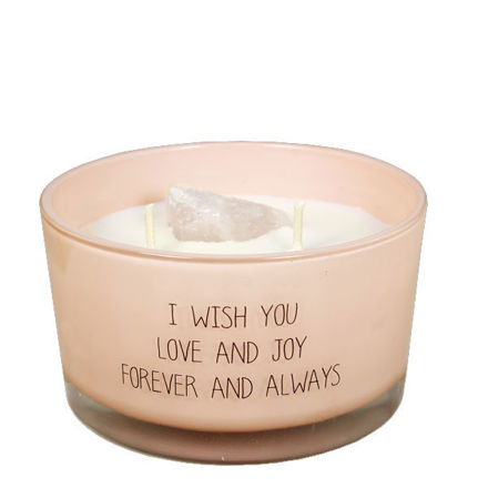 Afbeeldingen van Sojakaars - I wish you love and joy forever and always