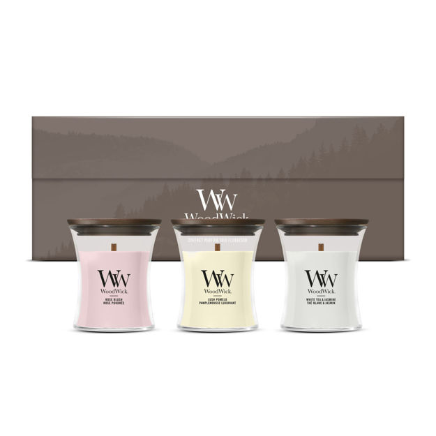 Afbeeldingen van 3 Mini Candle Blooming Trio Cadeauset