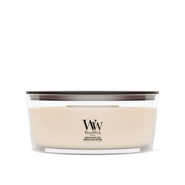 Afbeeldingen van Vanilla & Sea Salt Ellipse Geurkaars